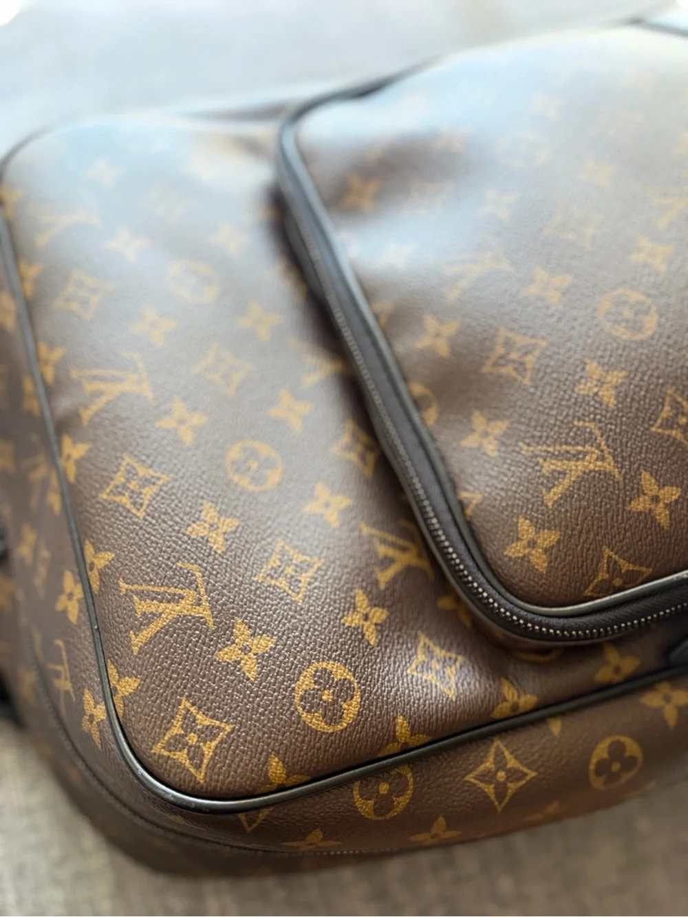 Louis Vuitton Monogram Canvas Brown / Gold Backpack